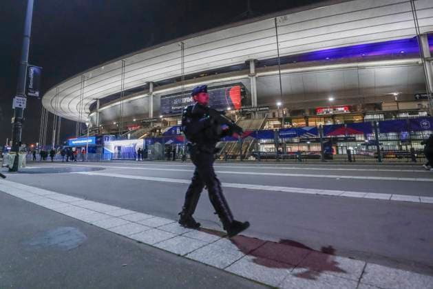 November 14, 2024, Paris, Paris, France: Security system around the Stade De France stadium before the NationÃ¢â‚¬â ¢s League match between France and Israel at the Stade De France Stadium - on November 14 2024.Paris - France Paris France - ZUMAb253 20241114_zsp_b253_006 Copyright: xLoicxBaratouxx