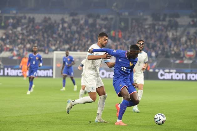 RECORD DATE NOT STATED FRANCE - ISRAEL PHOTOPQR LE PARISIEN Olivier Lejeune ; ; ; L équipe de France de football reçoit Israël, jeudi 14 novembre, au Stade de France à Saint-Denis, pour une rencontre de Ligue des nations. PH O.LEJEUNE JEUDI 14 NOVEMBRE 2024 Randal Kolo Muani Saint denis, France, nov 14th 2024 5th day of the Nations League football France - Israel at the Stade de France France  Copyright: xPHOTOPQR LExPARISIEN MAXPPPxLP OlivierxLejeunex 20241114LPA9167 20241114LPA9167