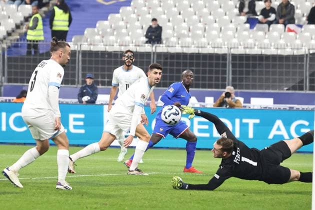Football France-Israël PHOTOPQR LE PARISIEN Fred Dugit ; Saint-Denis ; 14 11 2024 ; Sports Saint-Denis (93), le 14 11 2024 5e journée de la Ligue des nations de football France-Israël au Stade de France. Photo LP Fred Dugit Ngolo Kante Saint denis, France, nov 14th 2024 5th day of the Nations League football France - Israel at the Stade de France