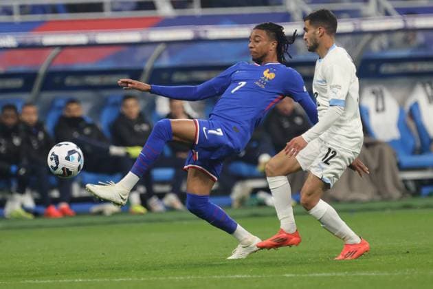RECORD DATE NOT STATED FRANCE - ISRAEL PHOTOPQR LE PARISIEN Olivier Lejeune ; ; ; L équipe de France de football reçoit Israël, jeudi 14 novembre, au Stade de France à Saint-Denis, pour une rencontre de Ligue des nations. PH O.LEJEUNE JEUDI 14 NOVEMBRE 2024 Michael Olise Saint denis, France, nov 14th 2024 5th day of the Nations League football France - Israel at the Stade de France France  Copyright: xPHOTOPQR LExPARISIEN MAXPPPxLP OlivierxLejeunex 20241114LPA9193 20241114LPA9193