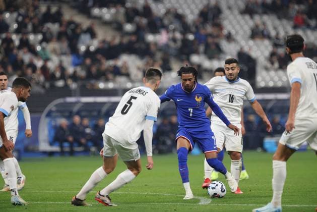 RECORD DATE NOT STATED FRANCE - ISRAEL PHOTOPQR LE PARISIEN Olivier Lejeune ; ; ; L équipe de France de football reçoit Israël, jeudi 14 novembre, au Stade de France à Saint-Denis, pour une rencontre de Ligue des nations. PH O.LEJEUNE JEUDI 14 NOVEMBRE 2024 Michael Olise Saint denis, France, nov 14th 2024 5th day of the Nations League football France - Israel at the Stade de France France  Copyright: xPHOTOPQR LExPARISIEN MAXPPPxLP OlivierxLejeunex 20241114LPA9194 20241114LPA9194