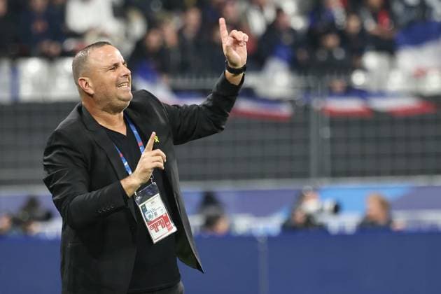 Football France-Israël PHOTOPQR LE PARISIEN Fred Dugit ; Saint-Denis ; 14 11 2024 ; Sports Saint-Denis (93), le 14 11 2024 5e journée de la Ligue des nations de football France-Israël au Stade de France. Photo LP Fred Dugit Ran Ben Shimon Saint denis, France, nov 14th 2024 5th day of the Nations League football France - Israel at the Stade de France