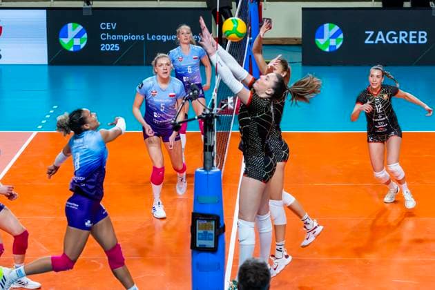 Croatia, Zagreb, 141124. Home of Bojan Stranic volleyball. Mladost Zagreb - Developres Rzeszow, CEV Champions League match. Photo: Tomislav Kristo CROPIX Zagreb Croatia Copyright: xTomislavxKristoxTomislavxKristox mladost_rzeszow23-141124