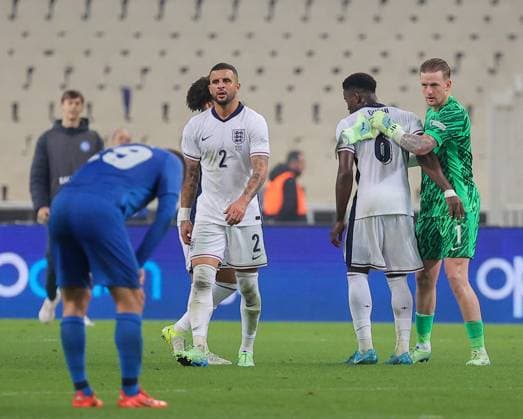 Greece v England UEFA Nations League England players celebrate at the end of the UEFA Nations League match at Olympic Stadium, Athens UK Newspapers OUT Copyright: xYannisxHalasx FIL-20915-0085