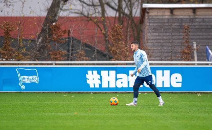 Fussball, Herren, Saison 2024 25, 2. Bundesliga, Hertha BSC, Training, Diego Demme (Hertha BSC), 15.11. 2024, *** Football, Men, Season 2024 25, 2 Bundesliga, Hertha BSC, Training, Diego Demme Hertha BSC , 15 11 2024, Copyright: xSebastianxRäppold MatthiasxKochx