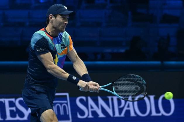 Matthew Ebden (AUS) is playing during the Men s Double match against Kevin Krawietz (GER) and Tim Puetz (GER) during day six of the Nitto ATP, Tennis Herren finals 2024 at Inalpi Arena on November 15, 2024 in Turin, Italy.  Copyright: xDomenicoxCippitelli IPAxSportx x xx IPA_51587894 IPA_Agency_IPA51587894