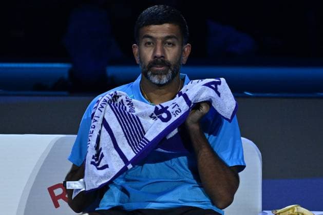 Rohan Bopanna (IND) is playing during the Men s Double match against Kevin Krawietz (GER) and Tim Puetz (GER) during day six of the Nitto ATP, Tennis Herren finals 2024 at Inalpi Arena on November 15, 2024 in Turin, Italy.  Copyright: xDomenicoxCippitelli IPAxSportx x xx IPA_51587913 IPA_Agency_IPA51587913