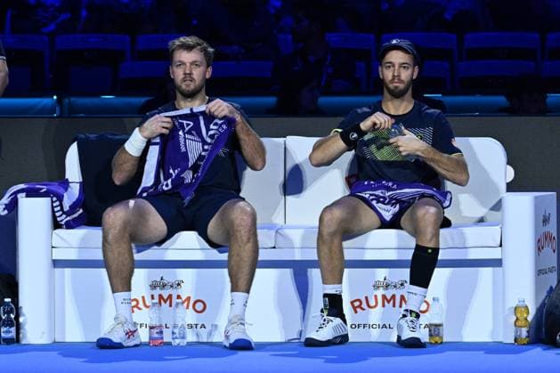 Kevin Krawietz (GER) and Tim Puetz (GER) during the Men s Double match against Rohan Bopanna (IND) and Matthew Ebden (AUS) during day six of the Nitto ATP, Tennis Herren finals 2024 at Inalpi Arena on November 15, 2024 in Turin, Italy.  Copyright: xDomenicoxCippitelli IPAxSportx x xx IPA_51587928 IPA_Agency_IPA51587928