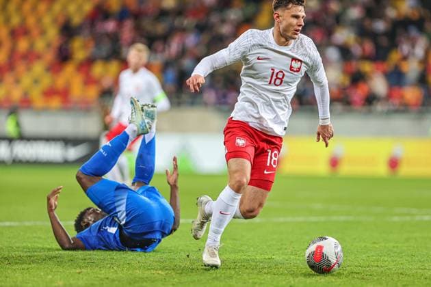 15.11.2024 BIALYSTOK (POLAND) PILKA NOZNA (FOOTBALL) ELITE LEAGUE POLSKA U20 - WLOCHY U20 NZ MARCEL KRAJEWSKI FOTO KAMIL SWIRYDOWICZ CYFRASPORT NEWSPIX.PL --- Newspix.pl  241115CSKS072