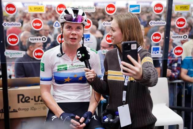 Lotto Six Days Flanders Ghent 2024 - day 4 GENT, BELGIUM - NOVEMBER 12 : Kopecky Lotte (BEL) pictured during the 4th day of the 83th edition of the Six Days of Flanders-Ghent. The Six Days of Ghent ( Zesdaagse van Gent in Dutch) is a cycling event on the Kuipke cycling track in the Citadel Park in Ghent. On November 12, 2024 in Gent, Belgium, 12 11 2024 Gent Belgium  Copyright: xJanxDexMeuleneirx
