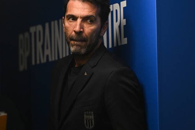 Gianluigi Buffon Italy speaks to the media during an Italy press conference, PK, Pressekonferenz at BPER Training Centre at Appiano Gentile on November 16, 2024 in Como, Italy  Copyright: xTizianoxBallabio IPAxSportx xipax xx IPA_51611218 IPA_Agency_IPA51611218