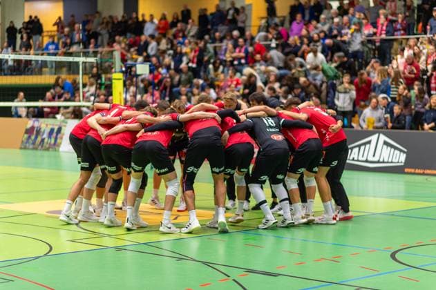 vor dem Spiel, Mannschaftsreigen, Motivation TV Rottenburg vs. L.E. Volleys, Volleyball, 2. Bundesliga Sued, 7. Spieltag, Saison 2024 2025, 16.11.2024, TV Rottenburg vs. L.E. Volleys, Volleyball, 2. Bundesliga Sued, 7. Spieltag, Saison 2024 2025, 16.11.2024 Rottenburg Copyright: xEibner-Pressefoto RalphxKunzex EP_RKE