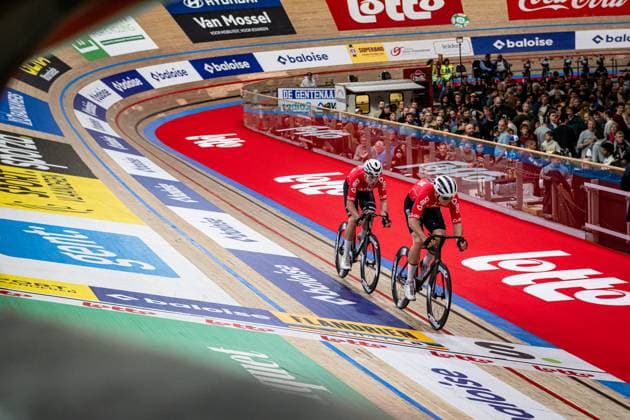 KESSLER Bruno, BOOS Benjamin: Lotto Zesdaagse Vlaanderen - Gent 2024 KESSLER Bruno - BOOS Benjamin ( GER ) Team 10 Germany - Querformat - quer - horizontal - Landscape - Event Veranstaltung: Lotto Zesdaagse Vlaanderen Gent 2024 - Category Kategorie: Cycling - Track cycling, Rad, Radsport, Bahnrad, Bahn Sixdays - Elite Men U23 - Beloften - Location Ort: Europe Belgium - Gent - Citadelpark - tÂ Kuipke - Discipline: Madison - Distance: ... m - Date Datum: 16.11.2024 Saturday Day 7 -