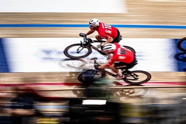 KESSLER Bruno, BOOS Benjamin: Lotto Zesdaagse Vlaanderen - Gent 2024 KESSLER Bruno - BOOS Benjamin ( GER ) Team 10 Germany - Querformat - quer - horizontal - Landscape - Event Veranstaltung: Lotto Zesdaagse Vlaanderen Gent 2024 - Category Kategorie: Cycling - Track cycling, Rad, Radsport, Bahnrad, Bahn Sixdays - Elite Men U23 - Beloften - Location Ort: Europe Belgium - Gent - Citadelpark - tÂ Kuipke - Discipline: Madison - Distance: ... m - Date Datum: 16.11.2024 Saturday Day 7 -