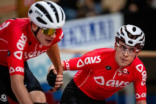 KESSLER Bruno, BOOS Benjamin: Lotto Zesdaagse Vlaanderen - Gent 2024 KESSLER Bruno - BOOS Benjamin ( GER ) Team 10 Germany - Querformat - quer - horizontal - Landscape - Event Veranstaltung: Lotto Zesdaagse Vlaanderen Gent 2024 - Category Kategorie: Cycling - Track cycling, Rad, Radsport, Bahnrad, Bahn Sixdays - Elite Men U23 - Beloften - Location Ort: Europe Belgium - Gent - Citadelpark - tÂ Kuipke - Discipline: Madison - Distance: ... m - Date Datum: 16.11.2024 Saturday Day 7 -