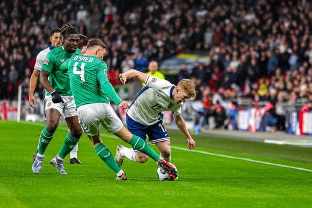 England v Republic of Ireland UEFA Nations League 17 11 2024. Lewis Hall of England during the UEFA Nations League match between England and Republic of Ireland at Wembley Stadium, London, England on 17 November 2024. Editorial use only , Copyright: xNigelxKeenex PSI-20825-0010