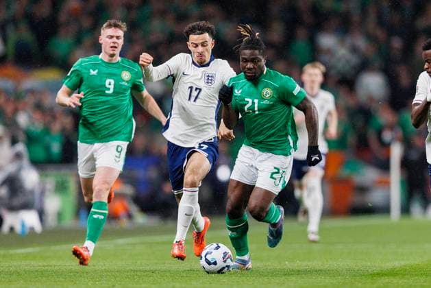 England v Republic of Ireland Festy Esbosele of Republic of Ireland in action during the England v Republic of Ireland UEFA Nations League Round 1 Group F match at Wembley Stadium, London, England, United Kingdom on 17 November 2024 Editorial use only. All images are copyright Every Second Media Limited. No images may be reproduced without prior permission. Copyright: xIMAGO EveryxSecondxMediax ESM-1219-0010