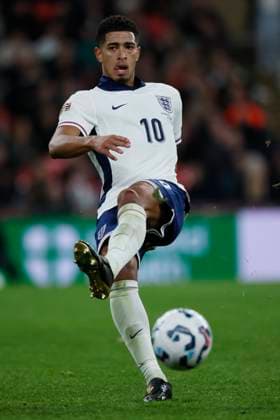England v Republic of Ireland - UEFA Nations League 2024 25 League B Group B2 Jude Bellingham of England on the ball during the UEFA Nations League 2024 25 League B Group B2 match between England and Republic of Ireland at Wembley Stadium on November 17, 2024 in London, England. London Wembley Stadium England United Kingdom Copyright: xRichardxSellers Sportsphoto APLx 14052442