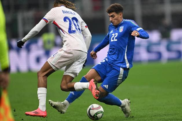 CALCIO - UEFA Nations League - Italy vs France Giovanni Di Lorenzo of Italy during the Group A2 - UEFA NATIONS LEAGUE 2024 match between Italy and France on 17 of November 2024 at Giuseppe Meazza San Siro Siro stadium in Milan, Italy. Milan Italy  Copyright: xIPAxSport ABACAx