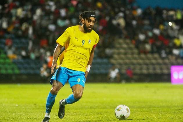 FRANCEVILLE, GABON - NOVEMBER 15: Pierre-Emerick Aubameyang of Gabon and Jamal Harkass of Morocco during the 2025 Men s Africa Cup of Nations {AFCON} qualifier match between Gabon and Morocco at Stade de Franceville stadium on November 15, 2024 in Franceville city, Gabon. Photo by Ndame Etoo. Copyright: xKAMTOxVincentx237699961247xDouax
