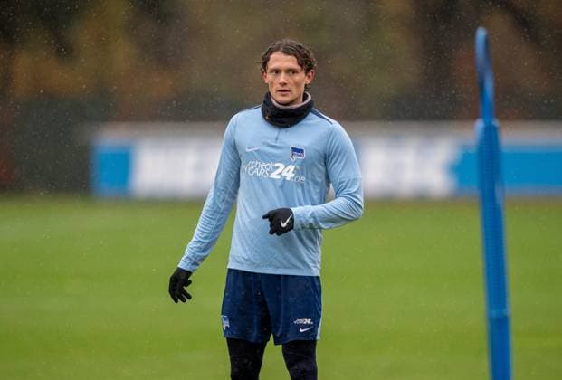 Fussball, Herren, Saison 2024 25, 2. Bundesliga, Hertha BSC, Training, Fabian Reese (Hertha BSC), 19.11. 2024,