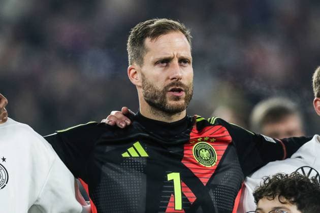 Fussball, UEFA Nations League Saison 2024 2025 Gruppe A3 - 5.Spieltag Deutschland - Bosnien-Herzegowina 16.11.2024, Europa-Park-Stadion Oliver Baumann (Deutschland, 1) Freiburg im Breisgau Europa-Park-Stadion Baden-Württemberg Deutschland *** Sport, Football, UEFA Nations League Season 2024 2025 Group A3 5 Matchday Germany Bosnia and Herzegovina 16 11 2024, Europa Park Stadion Oliver Baumann Germany, 1 Freiburg im Breisgau Europa Park Stadion Baden Württemberg Germany