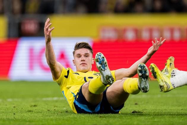 241119 Viktor Gyökeres of Sweden reacts during the Nations League football match between Sweden and Azerbaijan on November 19, 2024 in Stockholm. Photo: Jesper Zerman BILDBYRAN kod JZ JZ0588 fotboll football soccer fotball nations league uefa nations league sverige sweden sverige a azerbajdzjan azerbaijan bbeng Copyright: JESPERxZERMAN BB241119JZ044