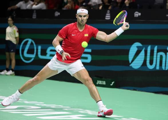 Rafael Nadal, Davis Cup Finale 2024, Palacio de Deportes JosÃ *** Rafael Nadal, Davis Cup Final 2024, Palacio de Deportes JosÃ Copyright: xJuergenxHasenkopfx