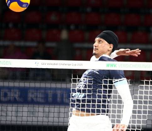 Navret SUHAN (Teneriffa), He-Volleyballl, CEV Challenge Cup, 2024 25, WWK Volleys Herrsching vs Cisnere Alter Tenerife, 19.11.24, BMW Park. Muenchen, Copyright: WolfgangxFehrmann