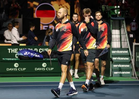 Team Germany, Eroeffnungsfeier, Davis Cup Finale 2024, Palacio de Deportes JosÃ Copyright: xJuergenxHasenkopfx