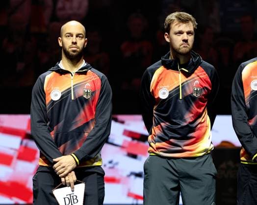 Team Germany,L-R Tim Puetz,Kevin Krawietz, Eroeffnungsfeier, Davis Cup Finale 2024, Palacio de Deportes JosŽ Mar’a Mart’n Carpena, Malaga, Spanien. Copyright: xJuergenxHasenkopfx