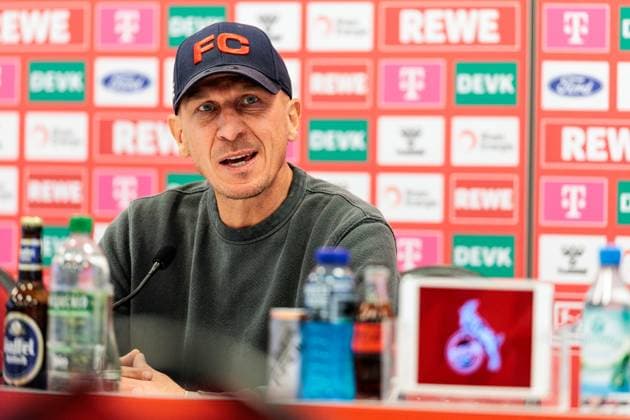 Sport Bilder des Tages 1. FC Köln Pressekonferenz; 20.11.2024 Gerhard Struber (Trainer 1. FC Köln) Pressekonferenz 1. FC Köln; Geissbockheim, 20.11..2024