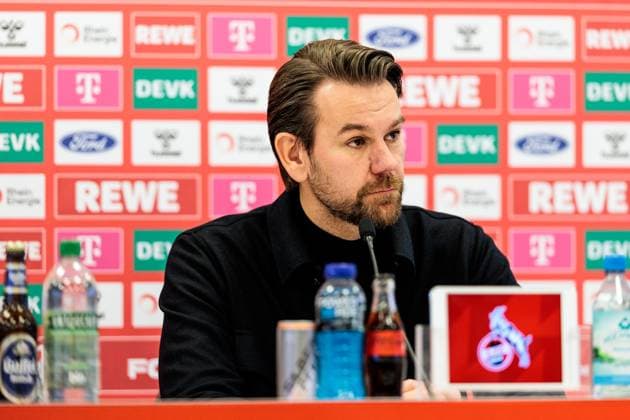 1. FC Köln Pressekonferenz; 20.11.2024 Thomas Kessler (1. FC Köln Leiter der Lizenzspielerabteilung) Pressekonferenz 1. FC Köln; Geissbockheim, 20.11..2024