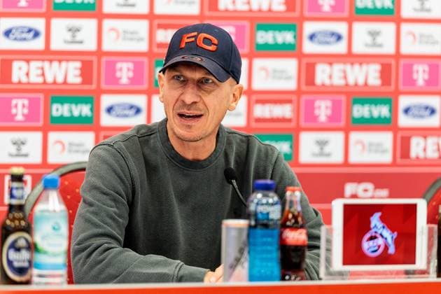1. FC Köln Pressekonferenz; 20.11.2024 Gerhard Struber (Trainer 1. FC Köln) Pressekonferenz 1. FC Köln; Geissbockheim, 20.11..2024