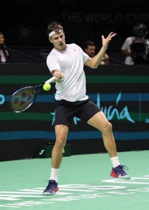 Daniel Altmaier (GER), Davis Cup Finale 2024, Palacio de Deportes JosÃ Copyright: xJuergenxHasenkopfx