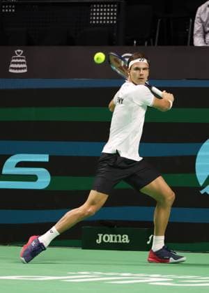 Daniel Altmaier (GER), Davis Cup Finale 2024, Palacio de Deportes JosÃ Copyright: xJuergenxHasenkopfx