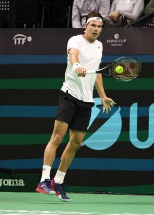 Daniel Altmaier (GER), Davis Cup Finale 2024, Palacio de Deportes JosÃ Copyright: xJuergenxHasenkopfx