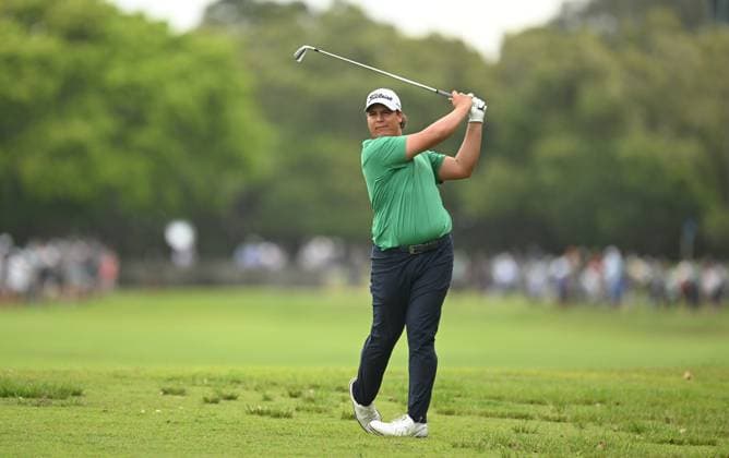 GOLF AUSTRALIAN PGA, Golf Herren South African Aldrich Potgieter during the Australian PGA Championship at Royal Queensland Golf Club in Brisbane, Thursday, November 21, 2024. ( NO ARCHIVING, EDITORIAL USE ONLY, NO USE IN BOOKS WITHOUT CONSENT BRISBANE QUEENSLAND AUSTRALIA  Copyright: xDAVExHUNTx 20241121147153649710