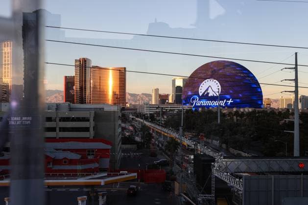 Formula One 2024: Formula 1 Las Vegas Grand Prix NOV 20. November 20, 2024: A view of the Las Vegas Sphere from atop the 54-foot tall Heineken Trophy Tower prior to the Formula One Heineken Silver Las Vegas Grand Prix 2024 on the Las Vegas Street Circuit in Las Vegas, NV. Christopher Trim CSM. (Credit Image: Â Christopher Trim Cal Media) Las Vegas Nevada United States of America EDITORIAL USE ONLY Copyright: xx ZUMA-20241120_zma_c04_008.jpg ChristopherxTrimx csmphotothree322969