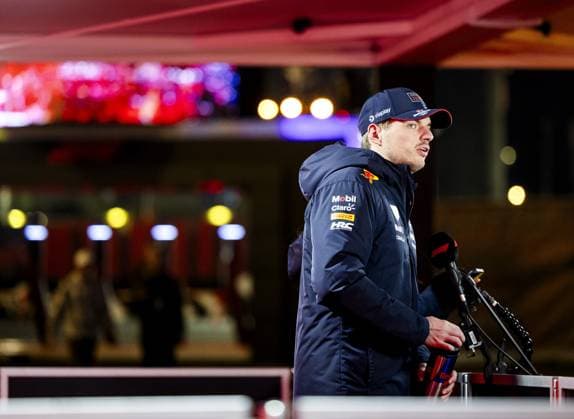 LAS VEGAS - Max Verstappen (Red Bull Racing) during a media moment prior to the Las Vegas Grand Prix. ANP SEM VAN DER WAL xVIxANPxSportx xxANPxIVx 513926779 originalFilename: 513926779.jpg