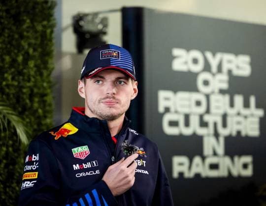 LAS VEGAS - Max Verstappen (Red Bull Racing) during a media moment prior to the Las Vegas Grand Prix. ANP SEM VAN DER WAL xVIxANPxSportx xxANPxIVx 513927005 originalFilename: 513927005.jpg