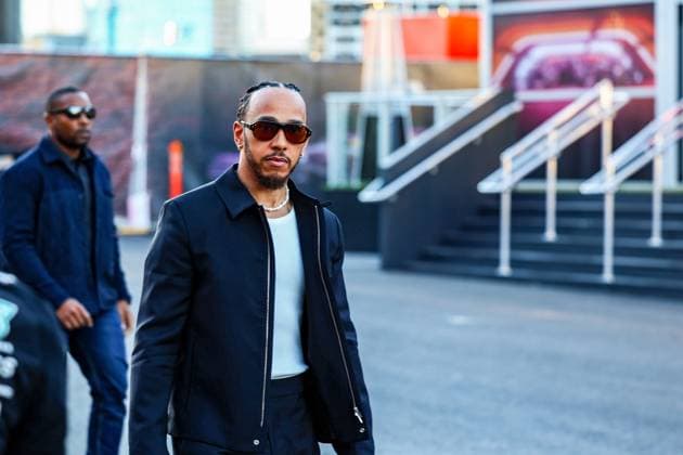 Sport Bilder des Tages Formel 1 GP Las Vegas USA. Donnerstag, 21.11.2024 Lewis Hamilton 44, Mercedes-AMG Petronas F1 Team; Formel 1 GP Las Vegas USA. Donnerstag, 21.11.2024 Copyright: xBEAUTIFULxSPORTS Erlhofx