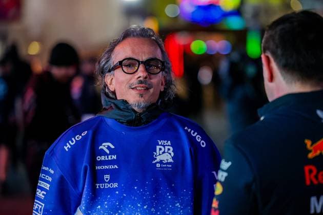 Formel 1 GP Las Vegas USA. Donnerstag, 21.11.2024 Laurent Mekies, Teamchef Visa Cash App RB Formula One Team; Formel 1 GP Las Vegas USA. Donnerstag, 21.11.2024 Copyright: xBEAUTIFULxSPORTS Erlhofx