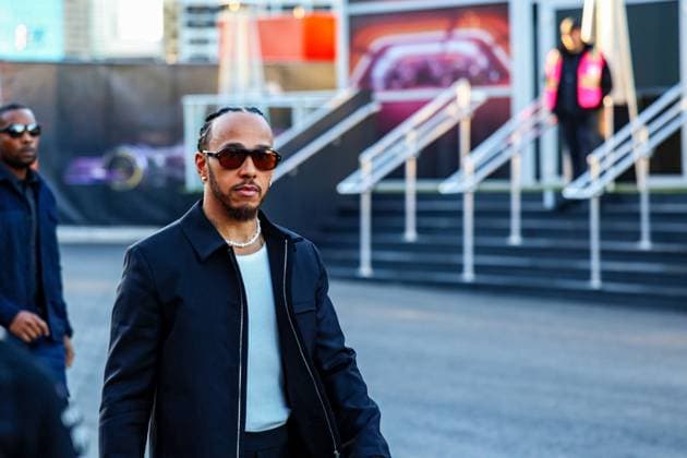 Formel 1 GP Las Vegas USA. Donnerstag, 21.11.2024 Lewis Hamilton 44, Mercedes-AMG Petronas F1 Team; Formel 1 GP Las Vegas USA. Donnerstag, 21.11.2024 Copyright: xBEAUTIFULxSPORTS Erlhofx