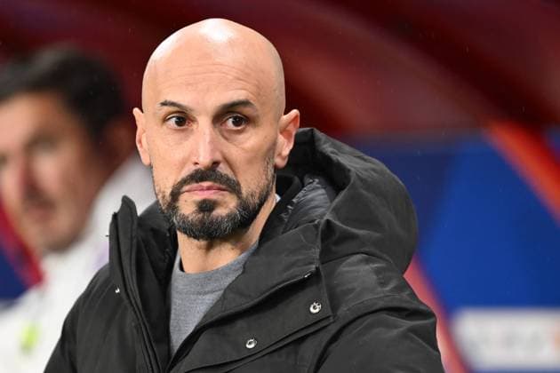 VALENCIENNES - Germany U21, U 21 coach Antonio Di Salvo during the friendly Interland match between France U21 and Germany U21 at Stade du Hainaut on Nov. 19, 2024 in Valenciennes, France. ANP Hollandse Hoogte International Friendly, Länderspiel, Nationalmannschaft 2024 25 xVIxANPxSportx xGerritxvanxKeulenxIVx 513968373 originalFilename: 513968373.jpg