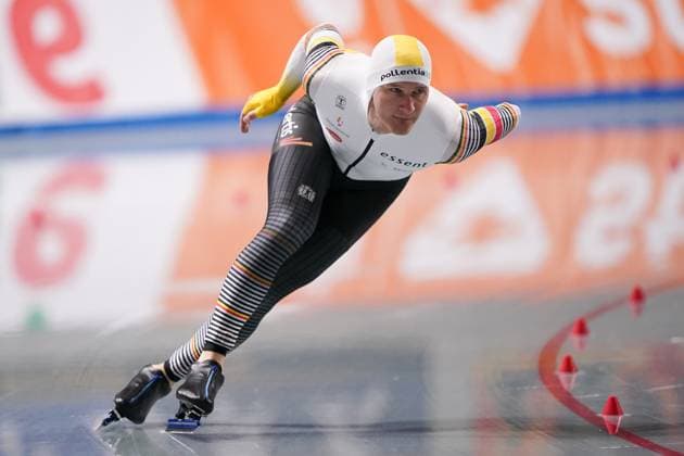 Sport Themen der Woche KW47 Sport Bilder des Tages 2024-11-22 - ISU World Cup Speed skating, Eisschnelllauf 1 NAGANO, JAPAN - NOVEMBER 22: Mathias Voste of Belgium competing on the Men s 1500m during the ISU World Cup Speed Skating 1 at the M Wave Stadium on November 22, 2024 in Nagano, Japan Nagano M Wave Stadium Japan Content not available for redistribution in The Netherlands directly or indirectly through any third parties. Copyright: xAndrexWeeningx