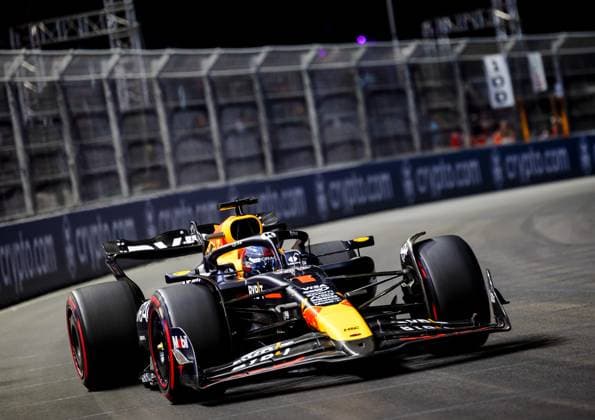 LAS VEGAS - Max Verstappen (Red Bull Racing) during 1st free practice for the Las Vegas Grand Prix. ANP SEM VAN DER WAL xVIxANPxSportx xxANPxIVx 513984100 originalFilename: 513984100.jpg