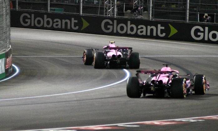 Second practice of formula 1 heineken silver las vegas grand prix. (spo) second practice of formula 1 heineken silver las vegas grand prix. November 21, 2024, las vegas, nevada, usa: drivers are seen racing during the second practice of formula 1 las vegas grand prix taking place from november 21-23, 2024 at las vegas strip circut. Credit: niyi fote thenews2 (Foto: Niyi Fote Thenews2 imago images) SPO  Copyright: xNiyixFotex