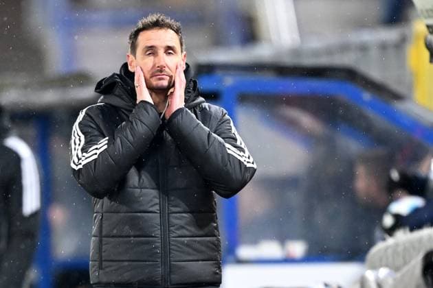 Paderborn, Home Deluxe Arena, 22.11.24, GER, Herren, 2.Bundesliga, Saison 2024-2025, SC Paderborn 07 - 1.FC Nuernberg Bild: Trainer Miroslav KLOSE (Nuernberg) Only for editorial use! DFL regulations prohibit any use of photographs as image sequences and or quasi-video. NRW Deutschland