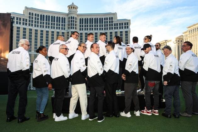 Formula 1 2024: F1 Las Vegas Grand Prix - Bellagio Fountain Club NOV 22 November 22, 2024: Over a dozen legendary culinary talents gather for a photo during the Bellagio Fountain Club open house during the F1 Las Vegas Grand Prix Fan Experience in Las Vegas, NV. Christopher Trim CSM. (Credit Image: Â Christopher Trim Cal Media) Las Vegas Nevada United States of America EDITORIAL USE ONLY Copyright: xx ZUMA-20241122_zma_c04_113.jpg ChristopherxTrimx csmphotothree323322